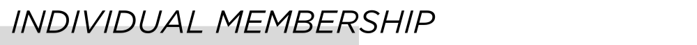 Individual Membership