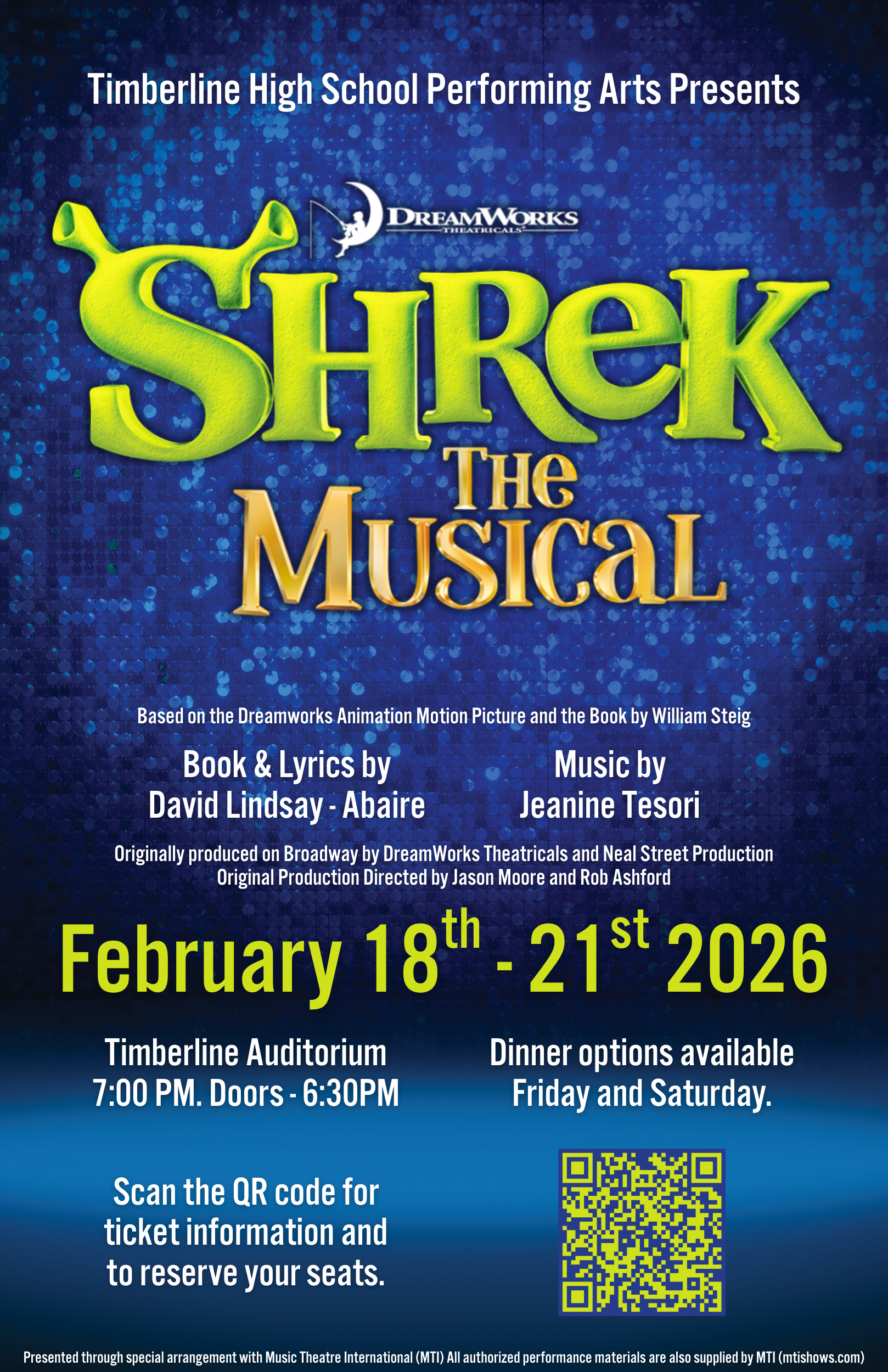 Shrek The Musical poster
